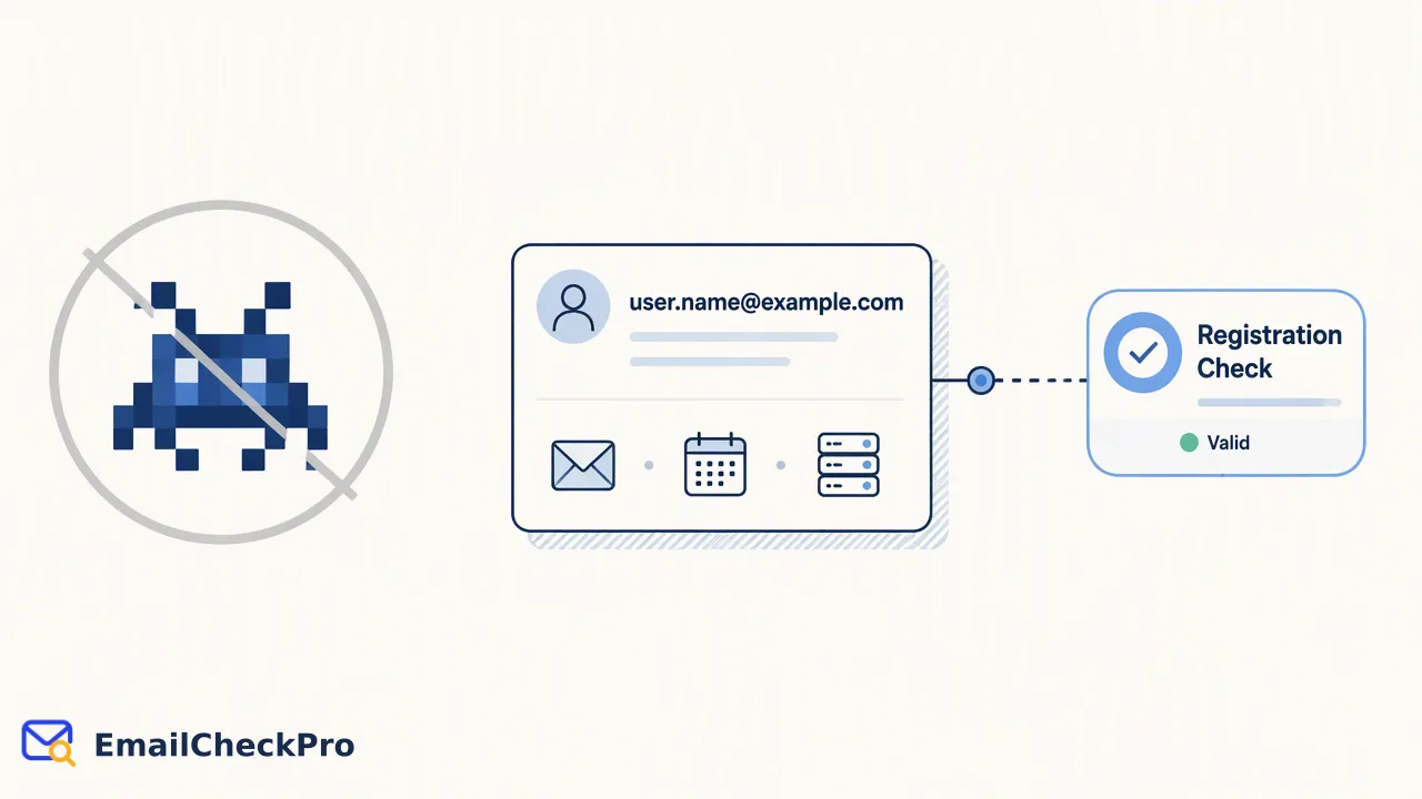 EmailCheckPro workflow illustration for Beyond the Pixel: How to Maintain Email Deliverability in a Privacy-First World